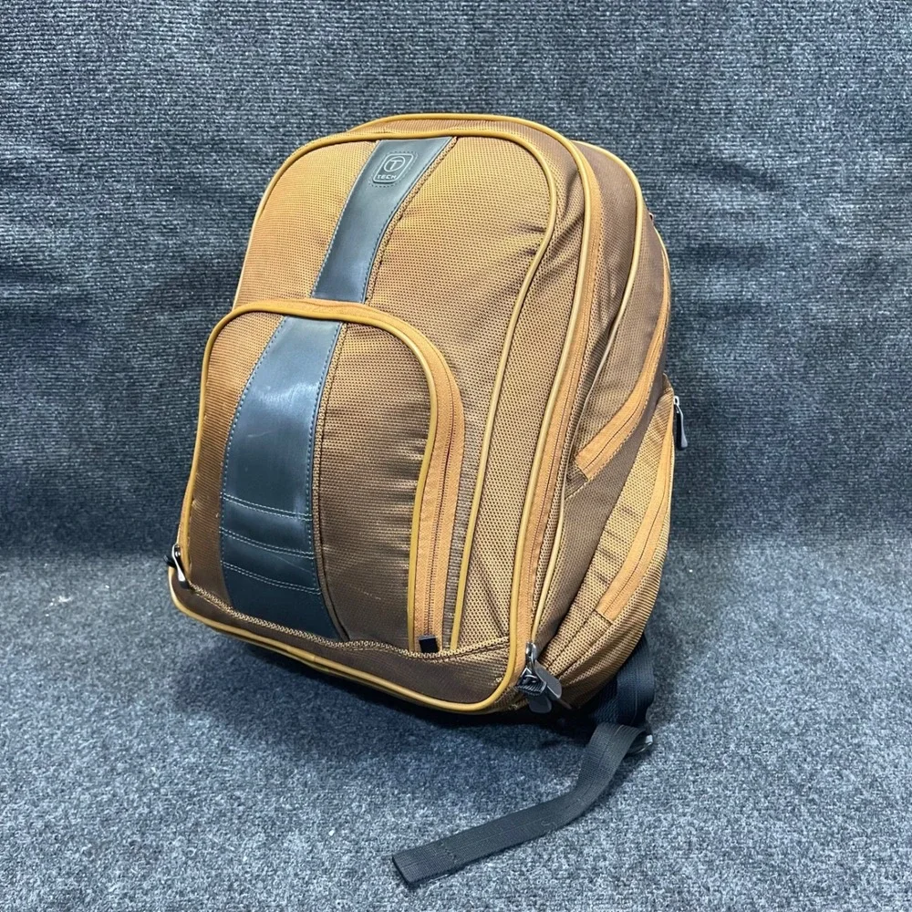 Tumi T-Tech 55381CP Bronze Ballistic Nylon Travel Bag Forsyth Laptop Backpack‎